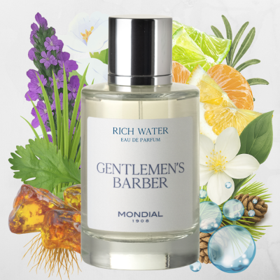 Парфюмерная вода MONDIAL «Роскошная вода» серии «Барбер для джентльменов» | Rich Water Gentlemen's Barber Eau de Parfum, 100 мл