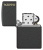Зажигалка ZIPPO Logo с покрытием Black Crackle™, латунь/сталь, чёрная, матовая, 38x13x57 мм