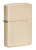 Зажигалка ZIPPO классическая со светло-песочным покрытием | Classic Flat Sand, латунь/сталь, бежевая, глянцевая, 38x13x57 мм