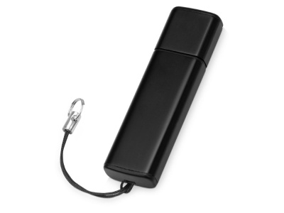 Флеш-карта USB 2.0 16 Gb металлическая с колпачком Borgir, черный , размер 16ГБ