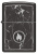 Зажигалка ZIPPO Marble Flame с покрытием High Polish Black, латунь/сталь, черная, глянцевая, 38x13x57 мм