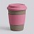Стакан с силиконовой крышкой Cafe, dust pink
