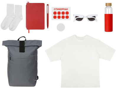 Welcome pack Welcome Aboard!, красный , размер M-L