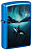 Зажигалка ZIPPO Кит с глянцевым синим покрытием | Whale High Polish Blue, латунь/сталь, синяя, глянцевая, 38x13x57 мм