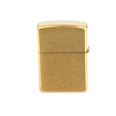 Зажигалка ZIPPO Armor™ с покрытием Brushed Brass, латунь/сталь, золотистая, матовая, 38x13x57 мм