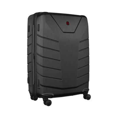 Чемодан WENGER Pegasus, черный, поликарбонат+АБС-пластик, большой, 52х76х30 см, 99 л.