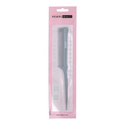 Расческа Dewal Beauty с пластиковым хвостиком голубая 20,5см