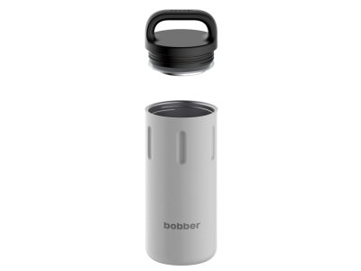 Вакуумный термос с керамическим покрытием бытовой, тм bobber, 590 мл. Артикул Bottle-590 Sand Grey (серый) , размер 590 мл