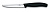 Нож для стейка и пиццы VICTORINOX SwissClassic, 11 см, с волнистой кромкой, чёрный