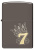 Зажигалка ZIPPO Lucky 7 Design с покрытием Black Ice®, латунь/сталь, черная, 38x13x57 мм Зажигалка ZIPPO Lucky 7 Design с покрытием Black Ice®, латунь/сталь, черная, 38x13x57 мм