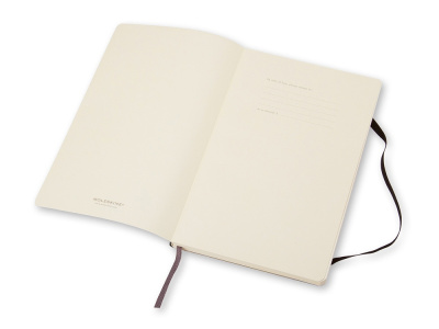 Записная книжка Moleskine Classic Soft (нелинованный), Large (13х21см), черный , размер A5