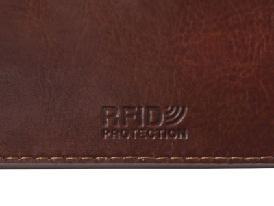 Картхолдер для 6 пластиковых карт с RFID-защитой Fabrizio, коричневый