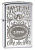 Зажигалка ZIPPO Филигранный логотип с покрытием Глянцевый хром | Crown Stamp™ High Polish Chrome, латунь/сталь, серебристая, 38x13x57 мм
