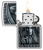 Зажигалка ZIPPO Grim Beauty с покрытием Street Chrome, латунь/сталь, серебристая, матовая, 38x13x57 мм