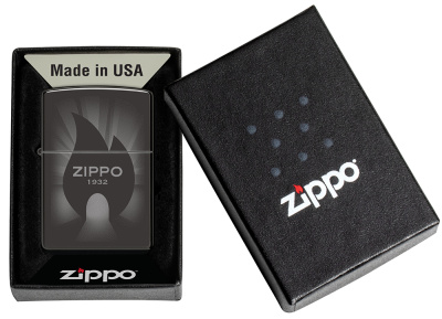 Зажигалка ZIPPO Radiant с покрытием High Polish Black, латунь/сталь, черная, глянцевая, 38x13x57 мм