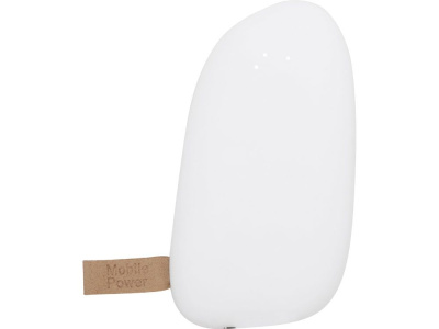 Внешний аккумулятор в форме камня Stone, 5200 mAh, белый (Р) , размер 5200 mAh