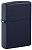 Зажигалка ZIPPO классическая с темно-синем матовым покрытием | Classic Navy Matte, латунь/сталь, синяя, матовая, 38x13x57 мм