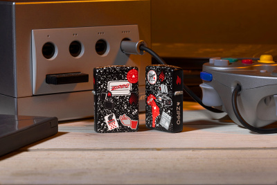 Зажигалка ZIPPO Notebook Design с покрытием 540 Matte, латунь/сталь, разноцветная, матовая, 38x13x57 мм