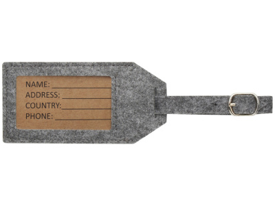 Багажная бирка Tie - Серый
