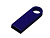 USB 2.0-флешка на 64 Гб с мини чипом и круглым отверстием, синий , размер 64ГБ