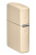 Зажигалка ZIPPO Classic с покрытием Flat Sand, латунь/сталь, бежевая, глянцевая, 38x13x57 мм
