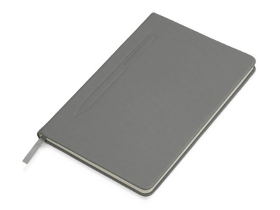 Блокнот А5 Magnet 14,3*21 с магнитным держателем для ручки, серый , размер A5