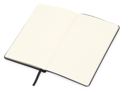 Блокнот Notepeno А5 с тонированными линованными страницами, черный