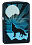 Зажигалка ZIPPO Wolf and Moon с покрытием Black Matte, латунь/сталь, чёрная, матовая, 38x13x57 мм