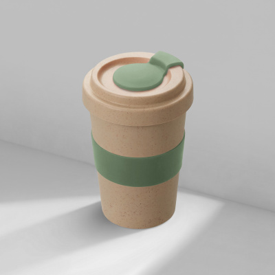Стакан из пшеничного волокна Flava, olive