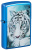 Зажигалка ZIPPO Белый тигр с глянцевым синим покрытием | White Tiger High Polish Blue, латунь/сталь, синяя, глянцевая, 38x13x57 мм Зажигалка ZIPPO Белый тигр с глянцевым синим покрытием | White Tiger High Polish Blue, латунь/сталь, синяя, глянцевая, 38x13x57 мм