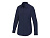 Carnelian женская рубашка из поплина - Navy Blue , размер 2XL