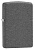 Зажигалка ZIPPO классическая с каменным покрытием | Classic Iron Stone, латунь/сталь, серая, матовая, 38x13x57 мм