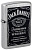 Зажигалка ZIPPO Джек Дэниэлс с покрытием поцарапанный хром | Jack Daniels® Street Chrome, латунь/сталь, серебристая, 38x13x57мм