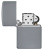 Зажигалка ZIPPO Classic с покрытием Flat Grey, латунь/сталь, серая, глянцевая, 38x13x57 мм Зажигалка ZIPPO Classic с покрытием Flat Grey, латунь/сталь, серая, глянцевая, 38x13x57 мм