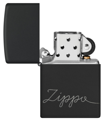 Зажигалка ZIPPO Classic с покрытием Black Matte, латунь/сталь, черная, матовая, 38x13x57 мм