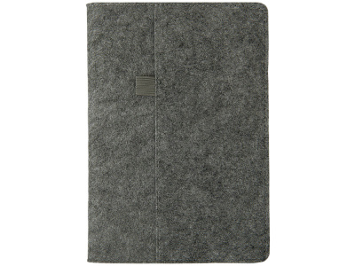Двустороннее портфолио из рпет-фетра и искусственной кожи Felt, серый