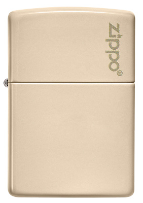 Зажигалка ZIPPO Classic с покрытием Flat Sand, латунь/сталь, бежевая, глянцевая, 38x13x57 мм
