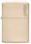 Зажигалка ZIPPO Classic с покрытием Flat Sand, латунь/сталь, бежевая, глянцевая, 38x13x57 мм