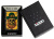 Зажигалка ZIPPO Lucky Map с покрытием Black Matte, латунь/сталь, черная, 38x13x57 мм