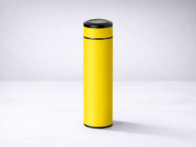 Вакуумный термос Vacuum Flask C1, soft touch, 420мл, желтый