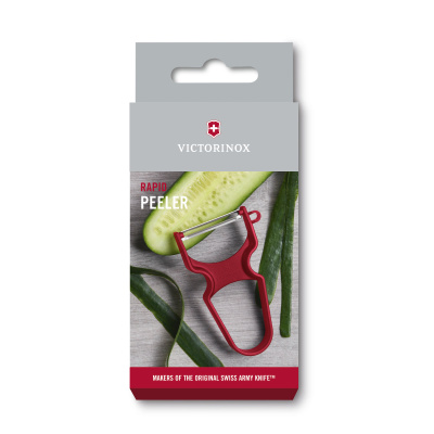 Овощечистка VICTORINOX RAPID, поворотное лезвие из нержавеющей стали, красная