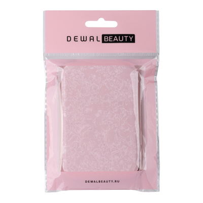 Зеркало Dewal Beauty серия "Палитра" карманное прямоугольное, складное, розовое 70*105 mm.