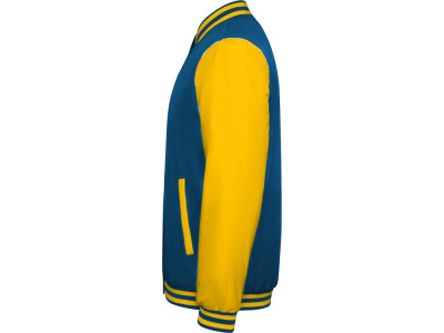 Бомбер утепленный California унисекс, кобальтовый/золотисто-желтый , размер M