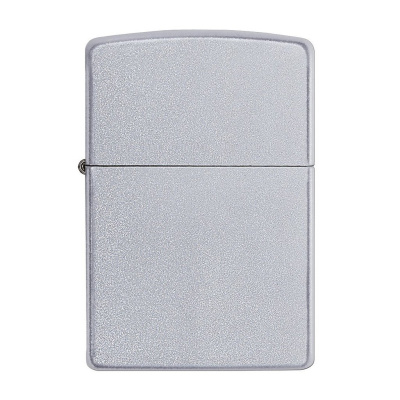 Зажигалка ZIPPO Classic с покрытием Satin Chrome™, латунь/сталь, серебристая, матовая, 38x13x57мм