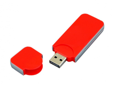 USB-флешка на 4 Гб в стиле I-phone, прямоугольнй формы, красный , размер 4ГБ