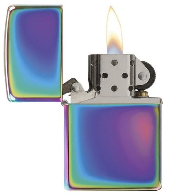 Зажигалка ZIPPO Classic с покрытием Spectrum™, латунь/сталь, разноцветная, глянцевая, 38x13x57 мм