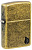 Зажигалка ZIPPO Armor® Пламя c покрытием античная латунь | Flame Antique Brass, латунь/сталь, золотистая, 38x13x57 мм