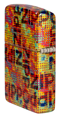 Зажигалка ZIPPO Слияние пикселей с покрытием Искусственно состаренная латунь | Pixel Fusion 540 Tumbled Brass, латунь/сталь, разноцветная, 38x13x57 мм