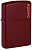 Зажигалка ZIPPO Логотип с покрытием мерло | Logo Merlot, латунь/сталь, бордовая, глянцевая, 38x13x57 мм