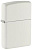 Зажигалка ZIPPO классическая с белым матовым покрытием | Classic White Matte, латунь/сталь, белая, матовая, 38x13x57 мм